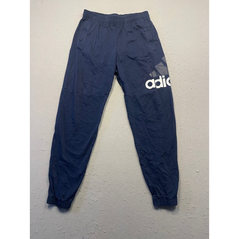 Adidas Track Pants Woven Navy Blue Medium Mens